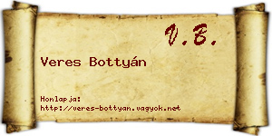 Veres Bottyán névjegykártya